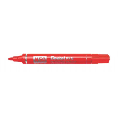 Pentel marker permanentni N50, rdeč