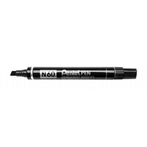Pentel marker permanentni N60PK, črn