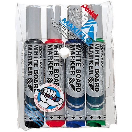 Pentel marker whiteboard Maxiflo, 4/1