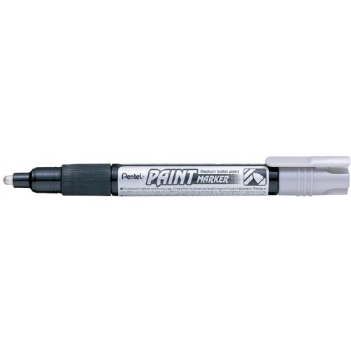 Pentel paint marker, 4 mm, srebrn