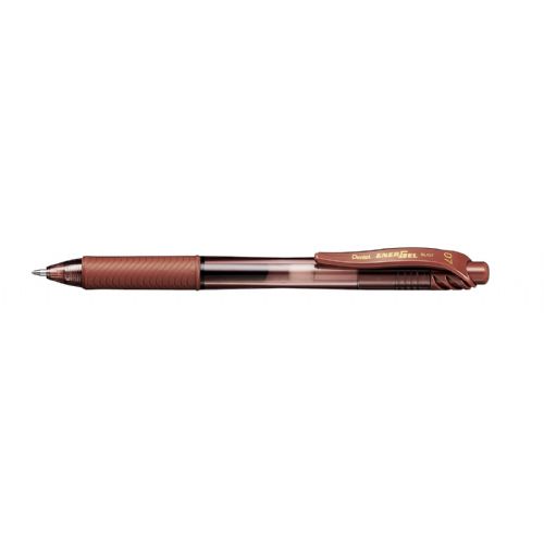 Pentel roler gel Energel BL107, rjav