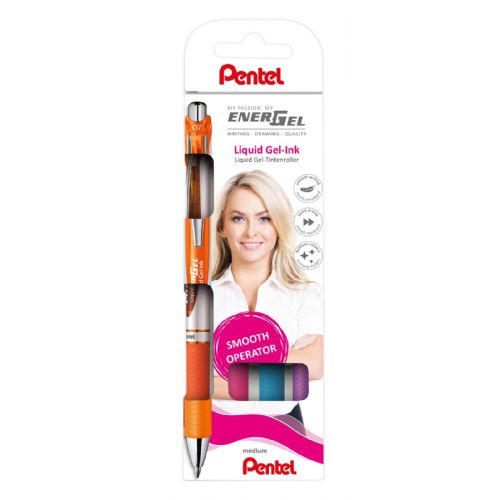 Pentel roler gel EnerGel BL77-4COL 0.7mm, 4/1