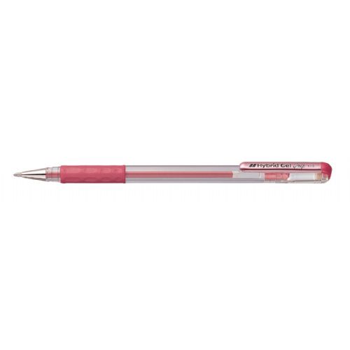 Pentel roler gel Metallic Hybrid Gel Grip, rdeč