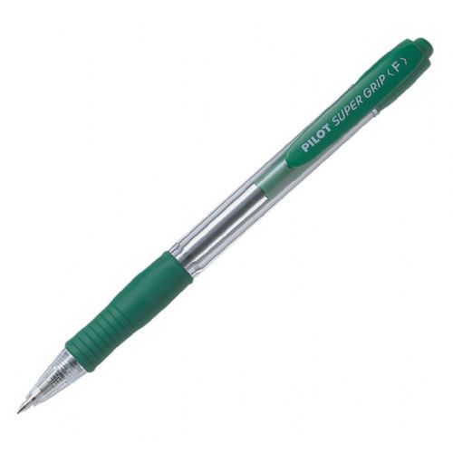 Pilot Kemični svinčnik SUPER GRIP F, zelena BPGP-10R-F-G-G 12 KOS
