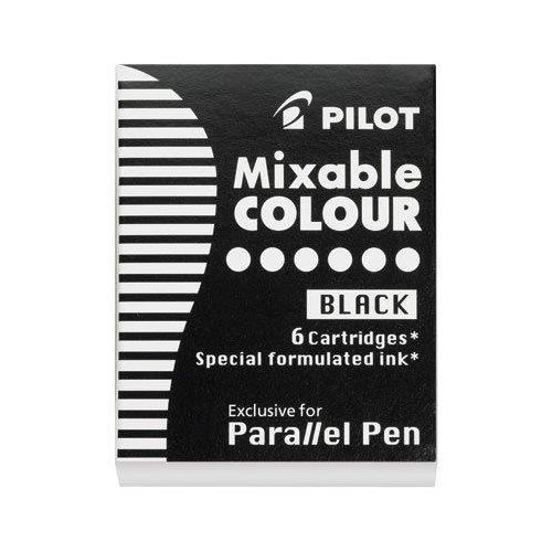 Pilot Vložki za Parallel Pen, črni, 6 kos IC-P3-S6-B