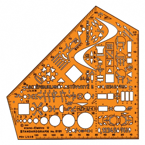 Šablona Rotring – Elektro