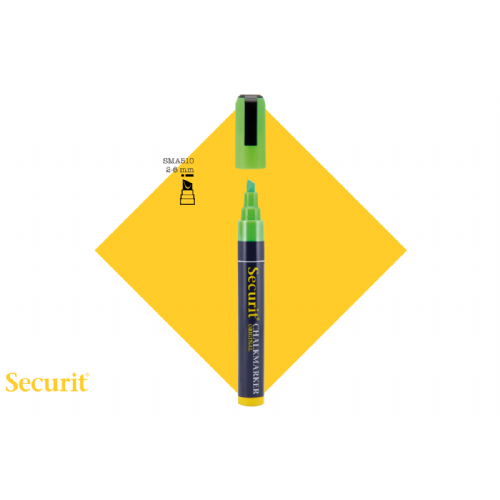 Securit MARKER s tekočo kredo  ZELENE barve in  MEDIUM konico SMA510GR