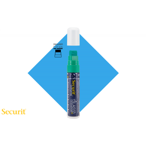 Marker z vodoodporno tekočo kredo Securit®, 15 mm, zelen