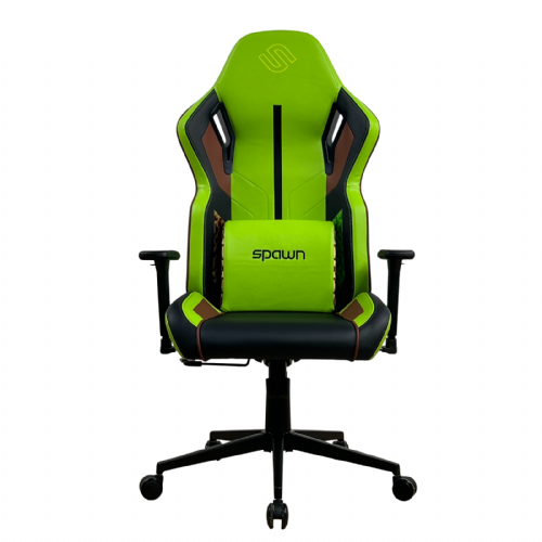 Gaming stol Spawn Lite, 3D nasloni za roke, nosilnost 150 kg, kot nagiba 125°, zelena barva