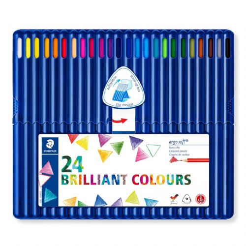 Staedtler barvice Ergosoft 24/1, v plastičnem etuiju