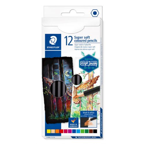 Staedtler bavice Super Soft Design Journey, 12/1 v kartonski škatli