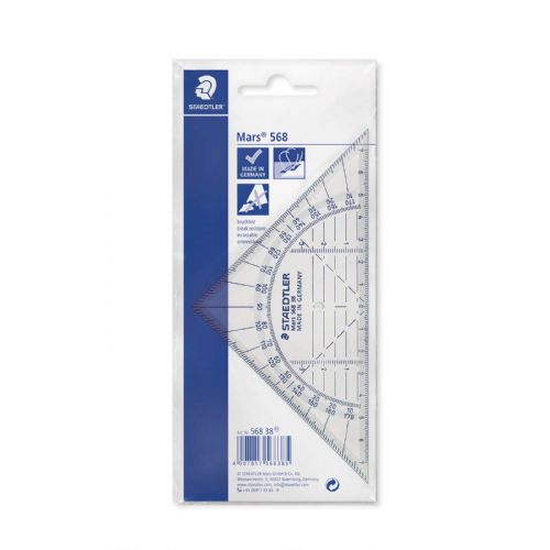 Staedtler geotrikotnik, nezlomljiv, 16 cm