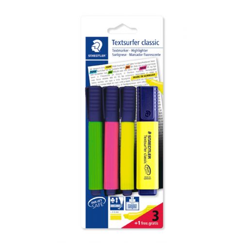 Staedtler označevalec teksta, 3+1 na blistru