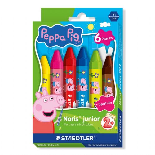 Staedtler voščenke Noris Junior Pujsa Pepa, 6/1, v kartonski škatli