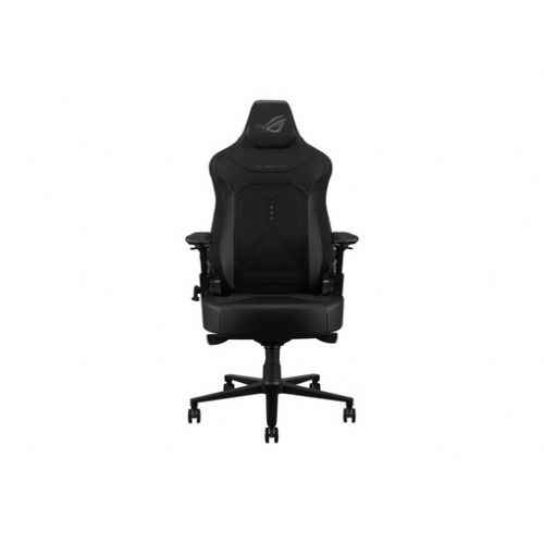 Gaming stol Asus ROG Courser Core, dinamični nagib 90°–155°, 4D naslonjala, prilagodljiva ledvena opora, magnetna opora za glavo, črn