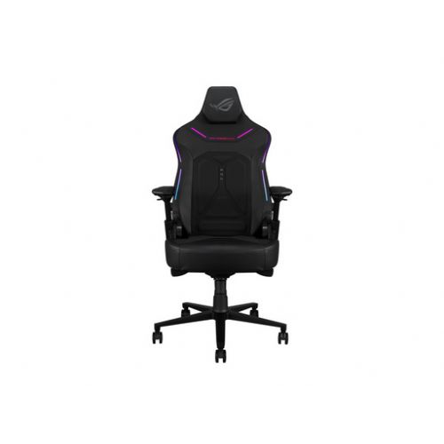 Gaming stol Asus ROG Courser dinamični nagib, RGB osvetlitev, 4D nasloni za roke, prilagodljiva ledvena in magnetna opora za glavo