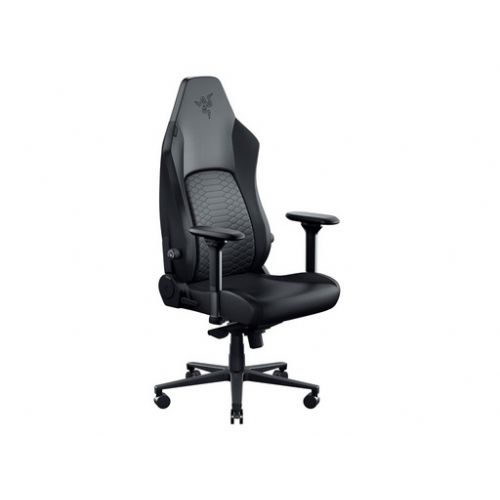 Gaming stol Razer Iskur V2 NewGen HyperFlex ledvena opora, EPU usnje CoolTouch, spominska pena, 4D naslonjala, črn