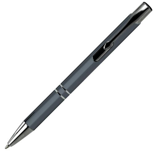 Kemični svinčnik Essex X, aluminijast, 1.0 mm modro polnilo, temno siv