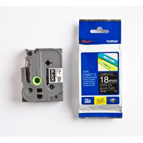 Trak p-touch tze-345 črn/bel 18mm