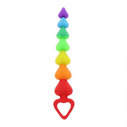 Analne kroglice "Rainbow Heart Beads"