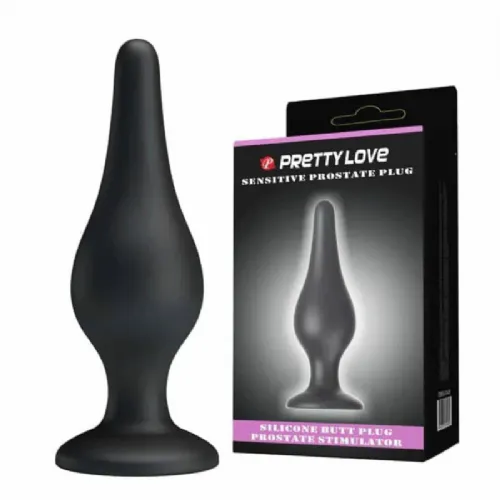 Analni čep Pretty Love Silicone, črn