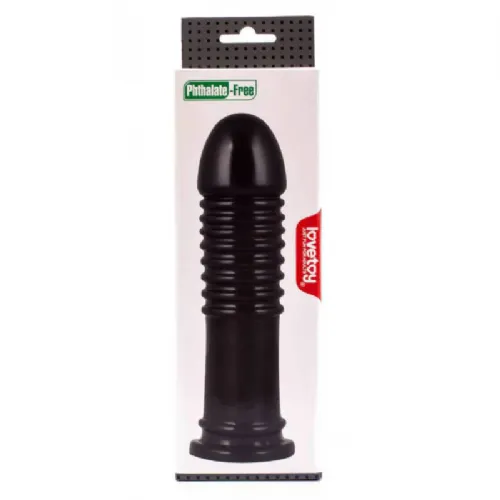 Analni dildo Lovetoy King Size Anal Bumper, 22,5 cm, črn