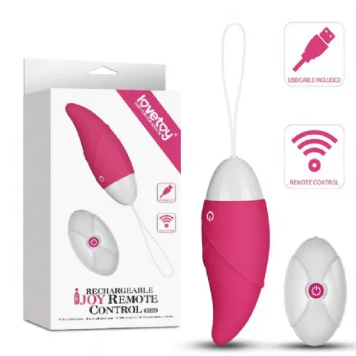 Vibracijski jajček Lovetoy iJoy 3, brezžični upravljalnik, USB-polnjenje, roza