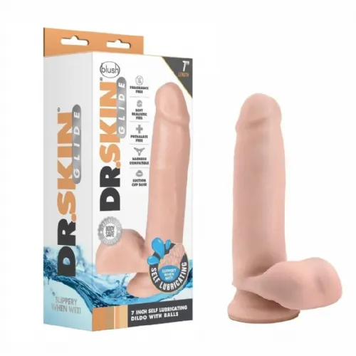 DILDO Blush Dr.Skin Self Lubricating 7''
