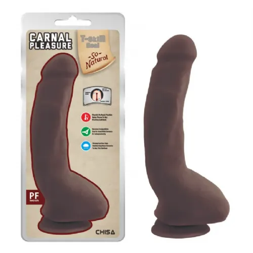 Dildo Chisa Carnal Pleasure, rjav
