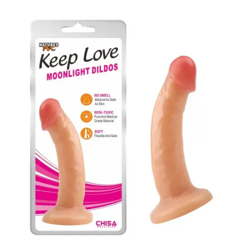 Dildo Chisa Novelties Moonlight, 18,5 cm, svetle kožne barve