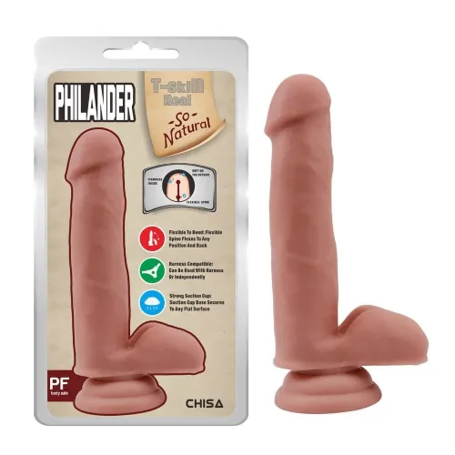 Dildo Chisa Philander Flesh 18 cm