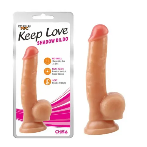 Dildo Chisa Novelties Shadow, 22 cm, svetle kožne barve