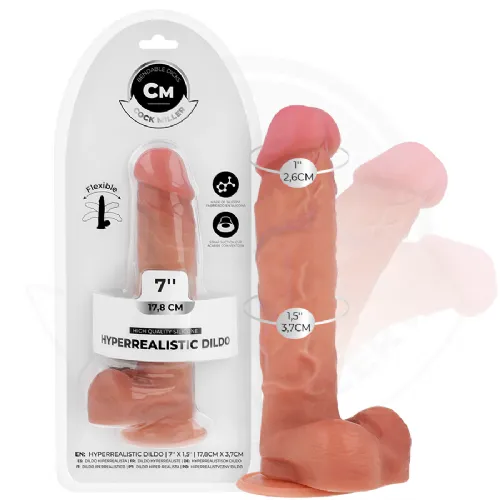 DILDO Cock Miller Hyper Realistic Articulable 17,8 cm