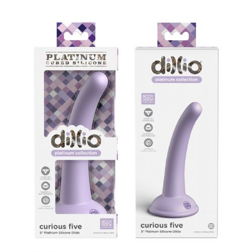 Dildo Dillio Platinum Curious Five, vijoličen