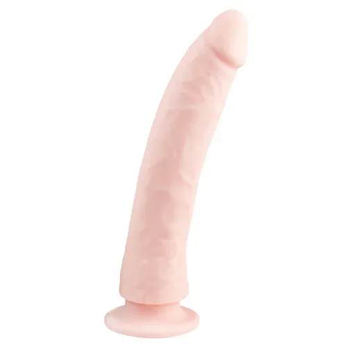 Dildo Easytoys Suction Cup, 21 cm, svetle kožne barve