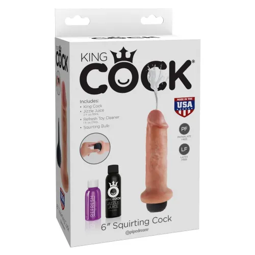 Dildo King Cock Squirting Light, 15 cm