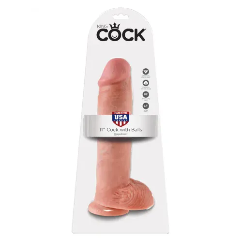 DILDO King Cock With Balls Light 11"