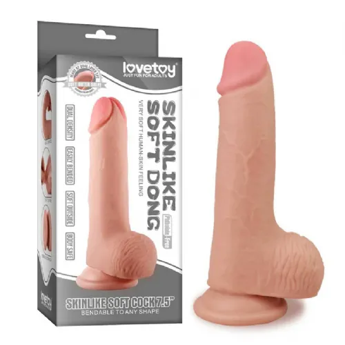 Dildo Lovetoy Skinlike 7,5, 21,5 cm, svetle kožne barve