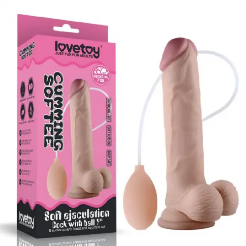 DILDO Lovetoy Soft Ejaculation Flesh 9