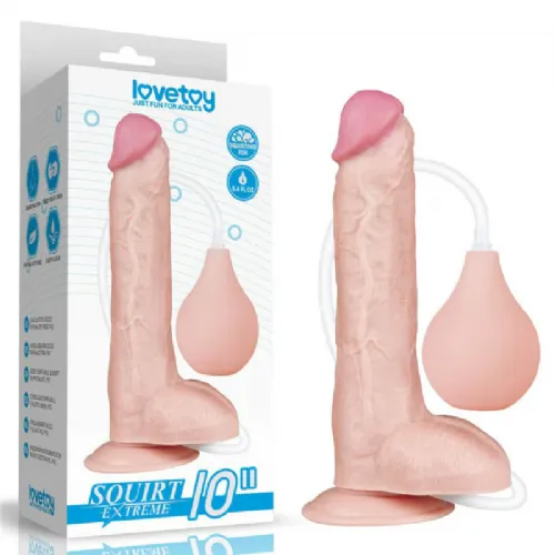 Dildo Lovetoy Squirt Extreme Flesh 10, 25,4 cm, svetle kožne barve