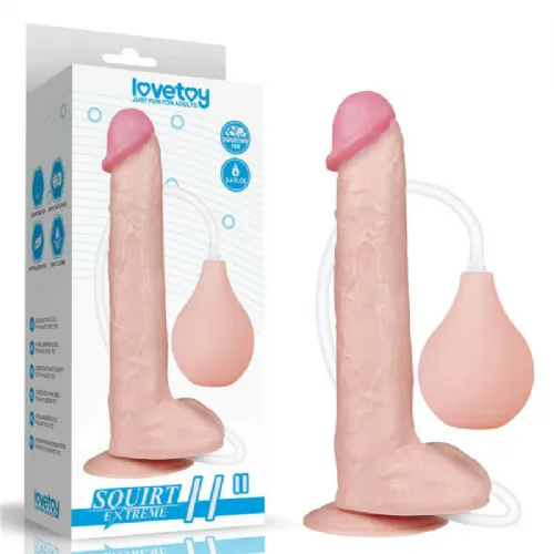 Dildo Lovetoy Squirt Extreme Flesh 11, 28 cm, svetle kožne barve