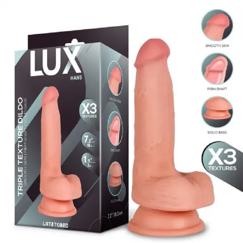 Dildo Lux Hans Triple Density, 18,5 cm