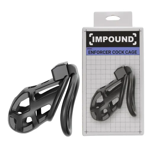 Kletka za penis Impound Enforcer, ABS plastika, na ključ, 9,5 cm