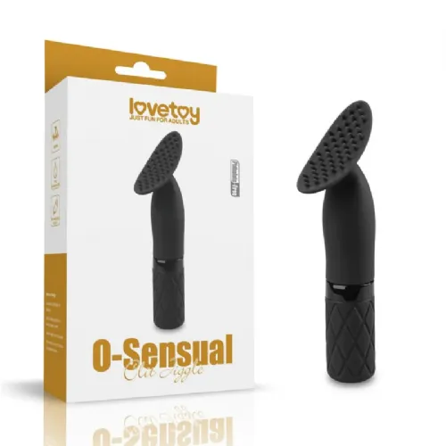 Klitoralni stimulator Lovetoy O-Sensual Clit Jiggl, USB-polnjenje, črn