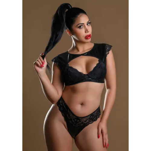 Komplet Daring iIntimates naughty whispers, črn