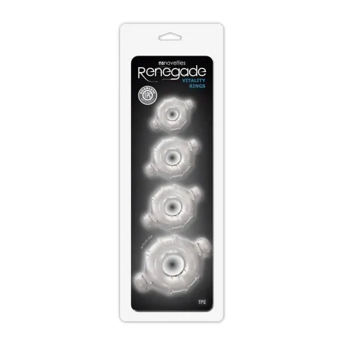 Komplet erekcijskih obročkov Renegade Vitality Clear