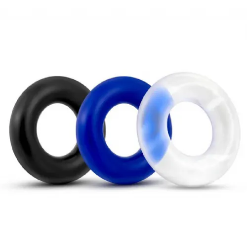 Komplet erekcijskih obročkov Lovetoy X-Basic Donut Rings, 3 kosi