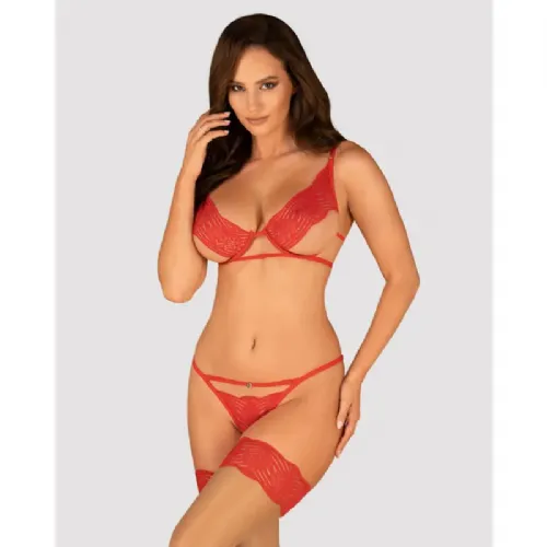 KOMPLET Obsessive Mellania Red