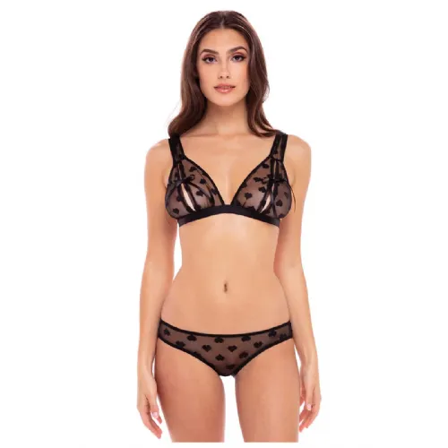 Komplet Rene Rofe Naughty Knickers, črn