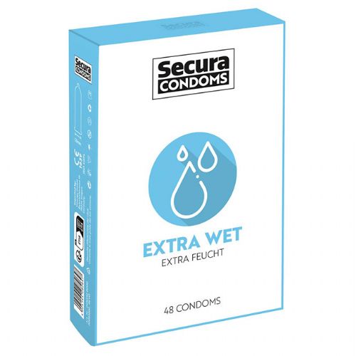 Kondomi "Secura Extra Wet" - 48 kosov